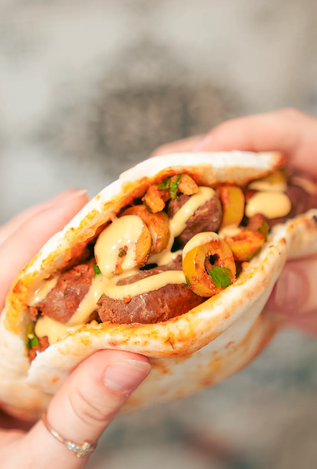 Sandwich merguez grillée